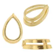14K Yellow Gold Pear Bezel Head Setting Mounting With Airline 0.20ct-4.25ct USA
