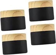 LIFKOME Small Glass Containers Perfume Bottles Pump 4 Pack for Travel Makeup Lotion
