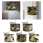 Drum Print Lamp Shade Chandelier Lamp Cover for E26/E27 Lampholder Retro Spider