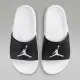 【NIKE 耐吉】拖鞋 涼鞋 防水 運動 休閒 籃球造型 男鞋 JORDAN JUMPMAN SLIDE 黑 白 AJ 喬丹(FQ1598010)