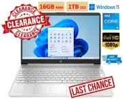 2023 HP Laptop Computer 15.6" FHD Notebook Intel i5-1135G7 16GB RAM 1TB SSD