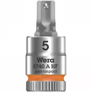 Wera 05003335001 8740 A Zyklop Bit Socket, 1/4 Inch drive, 5mm