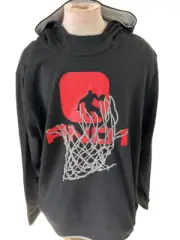 AND1 hoodie size 2XL long sleeve NEW mens basketball net red black