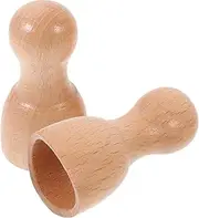 TOVINANNA 2pcs Wooden Massage Cups Muscle Tool for Daily Use for Relaxing Shoulders Neck Back and Feet