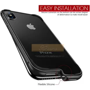 HUMIXX Aluminum TPU Hybrid Shockproof Bumper Case for iPhone XS / X 邊框手機殼 10 邊框殼