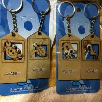 在飛比找Yahoo!奇摩拍賣優惠-AVANI棕櫚度假村 木製鑰匙圈 海龜+螃蟹 一組
