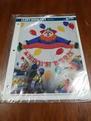 CLOWN ROOM ~ plastic canvas pattern, Annie's International pattern