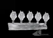 Zinge Industries Transparent Clear Flaming Skull Helmets Heads Post Human STD04