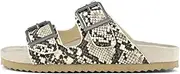 [Colors of California] Women's Flat Mules, Beige, 8 AU