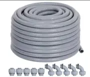 Electrical Conduit Liquid Tight PVC Conduit Kit (1/2" 50 Feet) Flexible