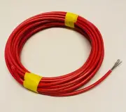 0.5mm / 20AWG Insulated PVC Single Core V90 Tinned Copper Hook Up Wire Red 5m