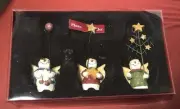 St Nicholas Square Photo Photo Holder Set of 3 Angels Snowmen