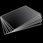 Polycarbonate Sheet Polycarbonate Clear Plastic Sheet,Clear Acrylic Sheet,UV Protection Rainproof Greenhouse Shed Roof Sheet Garage Roofing Covers,Glass Replacement,for DIY,Craft