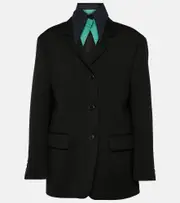[Prada] Prada Wool gabardine blazer AU 6 black