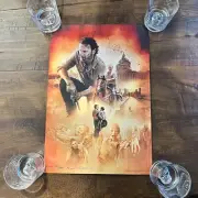 The Walking Dead Brian Rood Long Road Home Poster Rick Grimes Signed By Artist