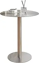 Modern Cocktail Table Bar Table High Pub Table Living Room Furniture Round Breakfast Desk End Side Table, Sofa Coffee Table Nightstand Table(60x105cm/2.0x3.4ft)