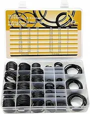 Austrawell 396 PCS Nitrile 90 Duro O-Ring Kit for Hydraulic Pipe Pump, Caterpillar Excavator, Black, 37mm, Kit of 1