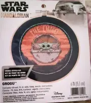 Star Wars Dimension "The Mandalorian Grogu"Counted Cross Stitch Kit 6"