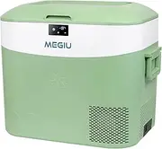 Megiu - 12 Volt Portable Refrigerator, 23 Quart (22 Liter) Refrigerator, Freezer Compressor 12V/24V DC 110~240V AC for Outdoor, Camping, Travel, Home Use -18℃~+15℃