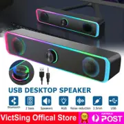 Bluetooth Computer Speaker Wired USB Power Stereo Desktop Speaker For PC Laptop