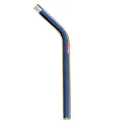 S&M Bikes 22.2mm (7/8") old school style LAYBACK seat post (14" long) CHROME