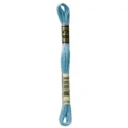 DMC 6-Strand Embroidery Cotton 8.7yd-Light Peacock Blue ,1 Pack of 12 Pieces