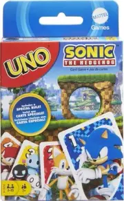 Mattel Games UNO Sonic The Hedgehog Card Game for Kids & Family, Themed Deck...