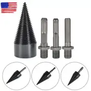 42mm High Speed Firewood Drill Bit Wood Log Splitter Screw Cone Driver Farms