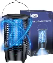 Bug Zapper for Outdoor & Indoor, Rechargeable Electric Mosquito Zapper 4200V ...