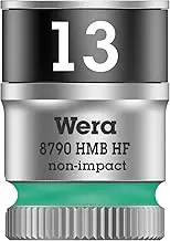 Wera 8790 HMB HF 3/8-Inch Drive Zyklop Socket with Holding Function, 13 mm x 29 mm Size