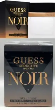 Guess Seductive Homme Noir Men's After Shave 3.4 Oz 100 ml New & Sealed