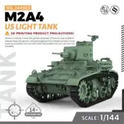 SSMODEL SS144503 1/144 Military Model Kit US M2A4 Light Tank