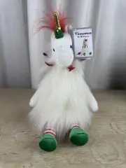 Aurora Cinnamon the Elf Unicorn Plush Multi Color Hair Striped Legs Crown NWT