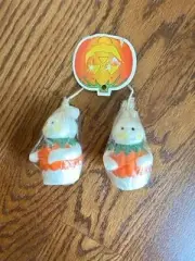 1996 Magic Creations 3 1/2 Inch Set Of Pumpkin Candles