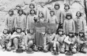 HOPI NATIVE AMERICAN INDIAN ELDERS PRISONERS AT ALCATRAZ 4X6 PHOTO POSTCARD
