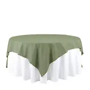 10 pcs 90x90" Square Polyester Tablecloths Wedding Table Linens for Catering