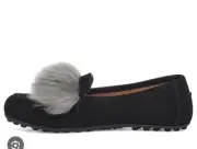 NIB New Ugg Kaley wisp slip on loafer Black Suede size 6