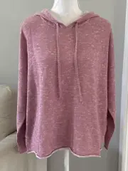 Eileen Fisher Organic Linen/Cotton Short Hoodie Pullover F1PFF-W5879M SzL Magno