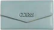 [GUESS] Factory Women's Hallow Lane Slim Wallet, Pale Denim, Wallet