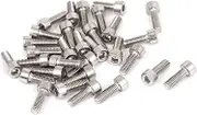 100 Pcs M3-0.5x10mm Stainless Steel Hex Socket Head Cap Screws Bolts Inner Hex Socket Bolt DIN 912