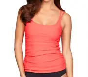 Miraclesuit avalon tankini top in CORAL - size 10