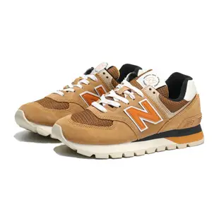 【滿額最高限折$250】NEW BALANCE 休閒鞋 NB574 復古 卡其 咖啡色 麂皮 男女 (布魯克林) ML574DHG