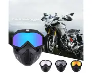 motorcycle goggles full face protective cover motorcycle bicycle glasses ski snowboard goggles paintball detachable riding mask