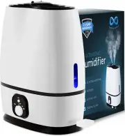 1.6 Gallon Bedroom Cool Mist Humidifier With Essential Oil Auto Shut Off White