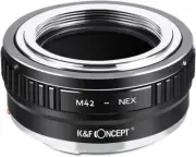 K&F Concept M42 to NEX Ⅱ Copper Adapter M42 Screw Mount Lens Sony NEX Camera