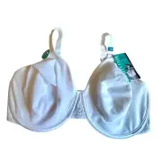 NWT Vanity Fair Minimizer Bra Beauty Back Full Figure White 40DDD