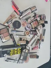 40 Piece Huge Makeup Skin Care Junk Drawer Lot Elf Believe Maybeline Covergirl