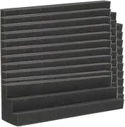 NULYLU 12pcs Acoustic Bass Trap Soundproof Panels for Noise Reduction High Density Lightweight Insulation for Studio Home Theater and Recording Spaces