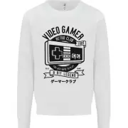 Video Gamer Retro Club Gaming Kids Sweatshirt Jumper