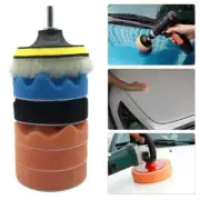 7Pcs Buffing Pad 4 inch Auto Car Polishing Pad for Car Polisher + Drill Adaptor